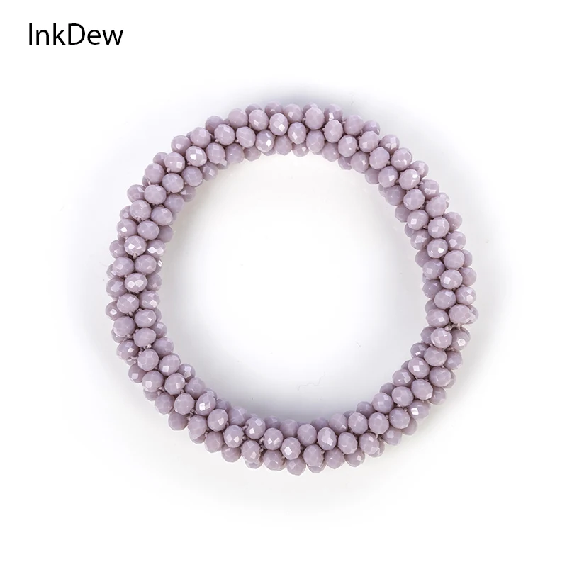 INKDEW 2018 модные бусины Strand браслеты для женщин подарок Кристалл Эластичный ручной