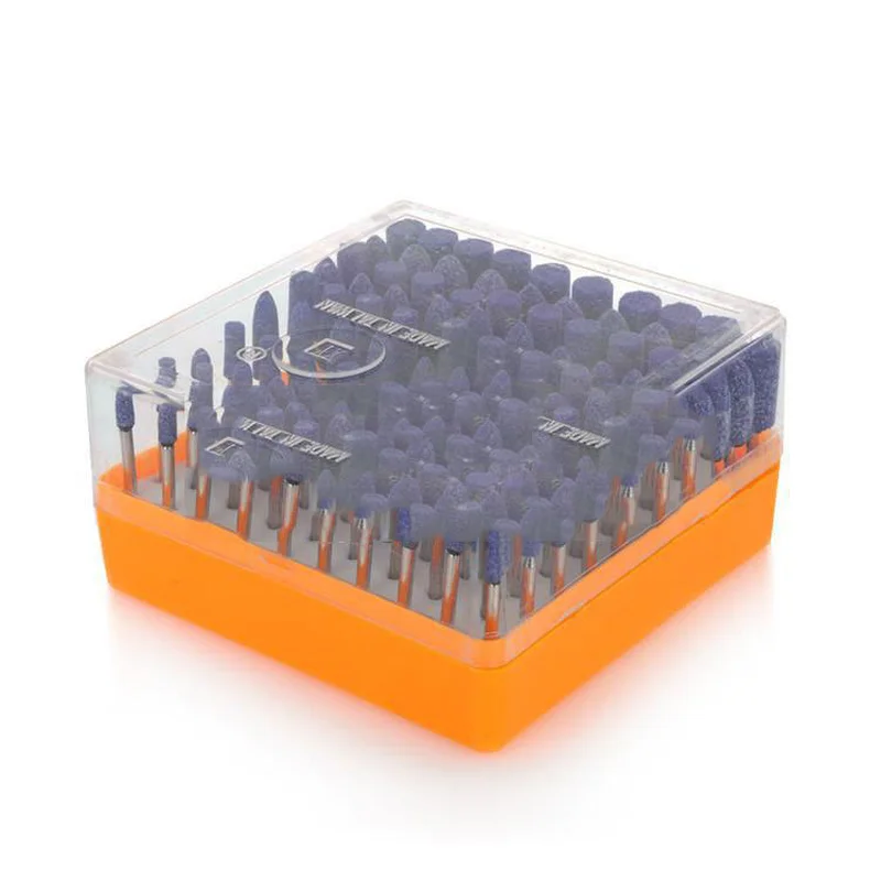 Синий Флинт Шлифовальная головка шерстяной набор кунжута шток 3 мм | Инструменты