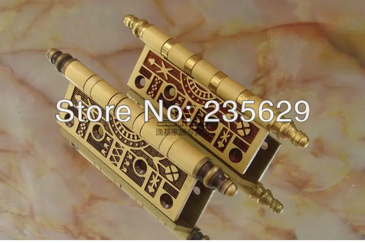 Бесплатная доставка латунные петли для деревянной двери/металлической двери 4