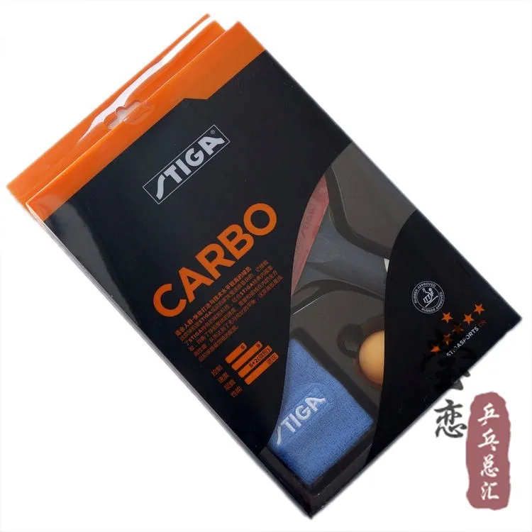 Ракетка для настольного тенниса stiga carbo оригинальный комплект из 6 звезд