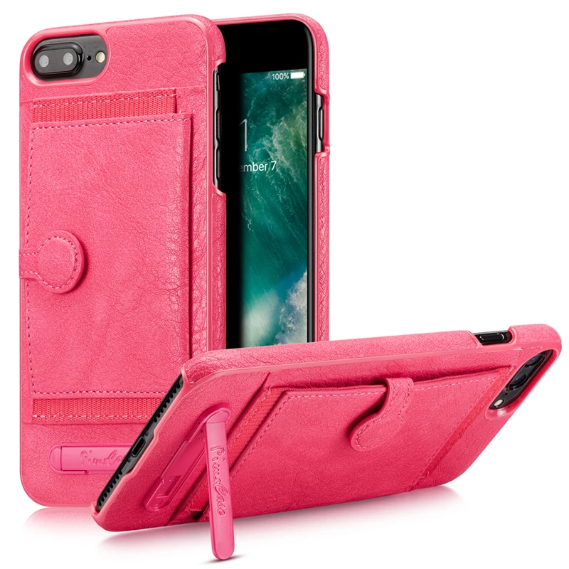 Кожаный чехол для Apple iPhone 6s 6 7 8 Plus X Xs с подставкой в стиле ретро магнитной защелкой