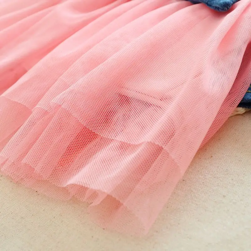 Новинка 2020 года Весеннее джинсовое платье для девочек Одежда детей Повседневный