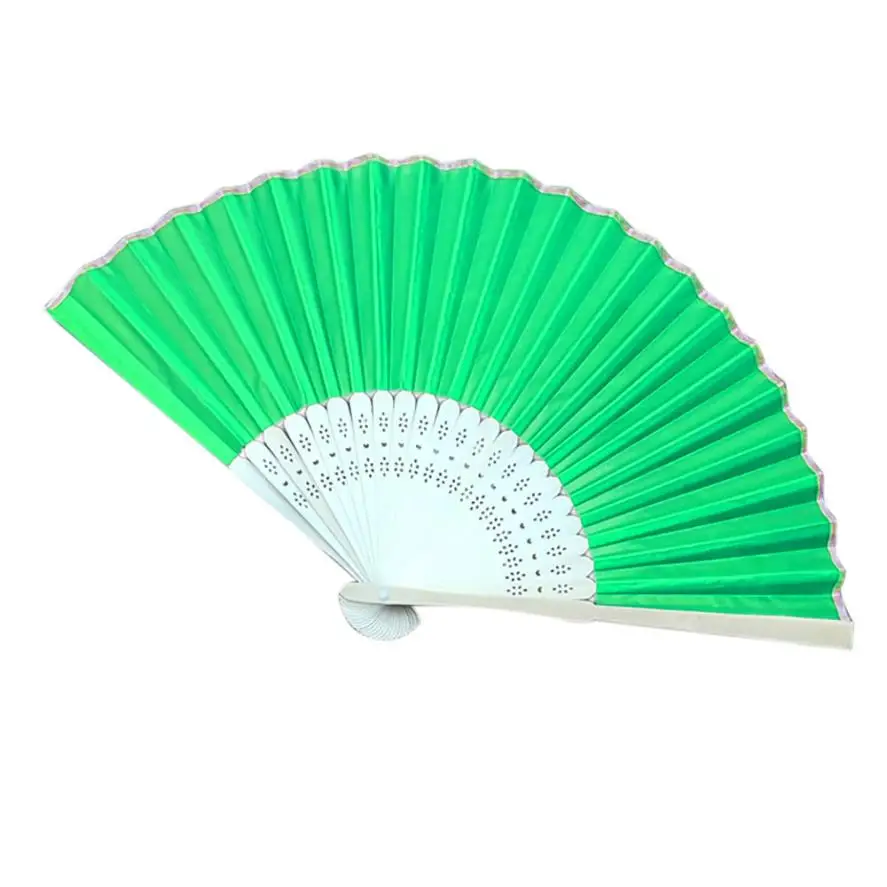 E Летние винтажные кружевные шелковые бамбуковые складные ручные Цветочные веера китайские танцевальные вечерние карманные подарки свадебные красочные дропшиппинг - Цвет: E