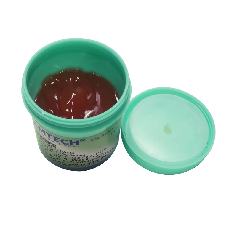 100% Оригинальный AMTECH RMA-223-UV 100g SMT / SMD BGA паяльная флюсовая паста для PCB реболлинга
