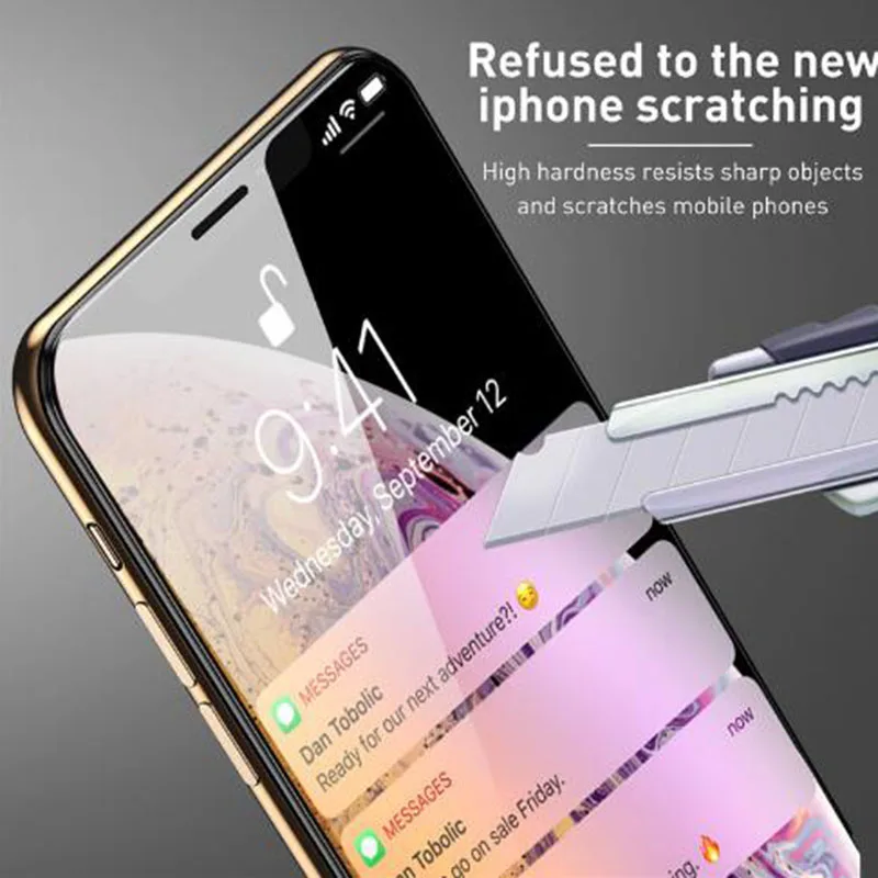 Wangcangli 9D Защита экрана для iPhone 7 8 Xr Xs Max закаленное стекло X 6 6s Plus | Мобильные