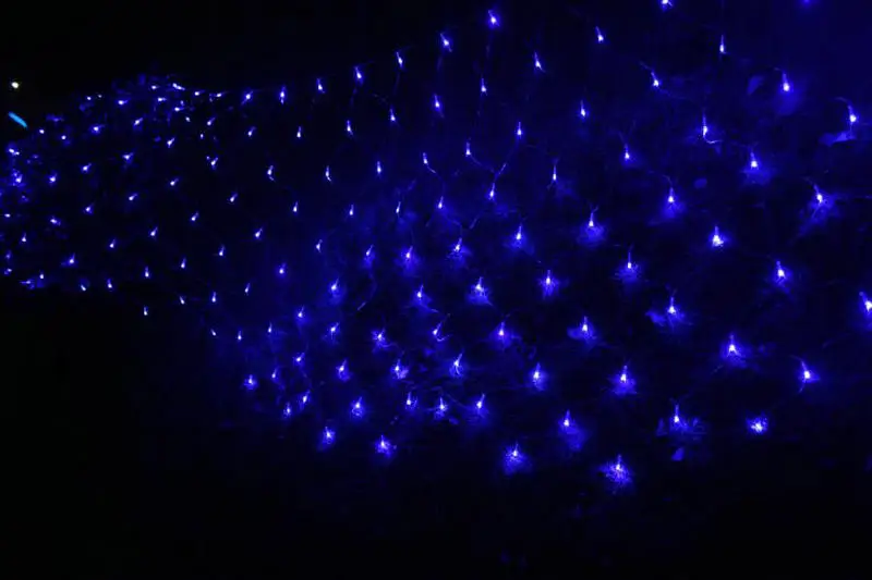 4 5 м x 1 300LED сетка Фея веб строка светильник с пересекающимися мигающими звездами