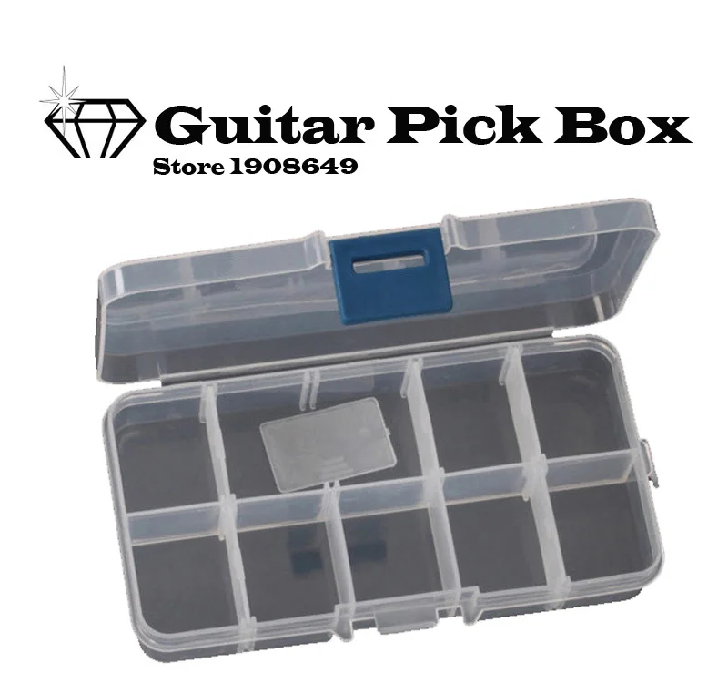 10 Сетки Пластиковые Медиатор Дело Коробка Для Хранения Регулируемая Сетка