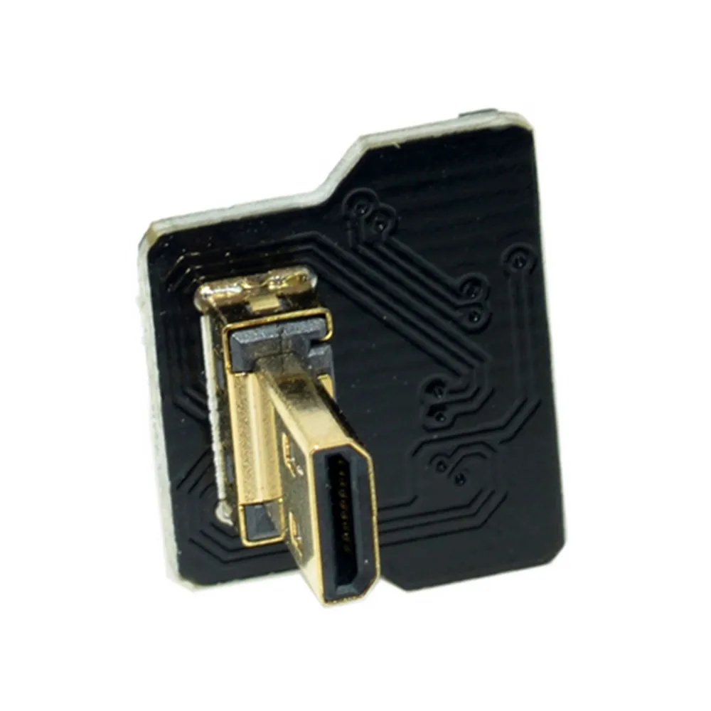 FPV 90 градусов вниз Угловой Micro HDMI совместимый тип D Штекерный разъем для HDTV