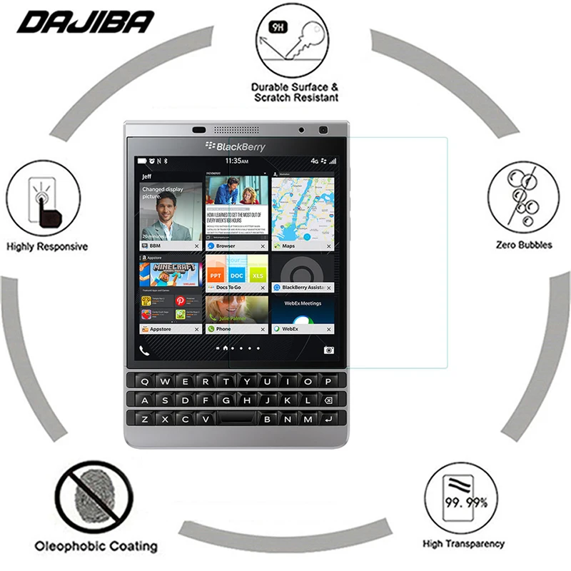 9H 2.5D Закаленное стекло для BlackBerry Passport Silver Edition/Passport Q30 защитная пленка