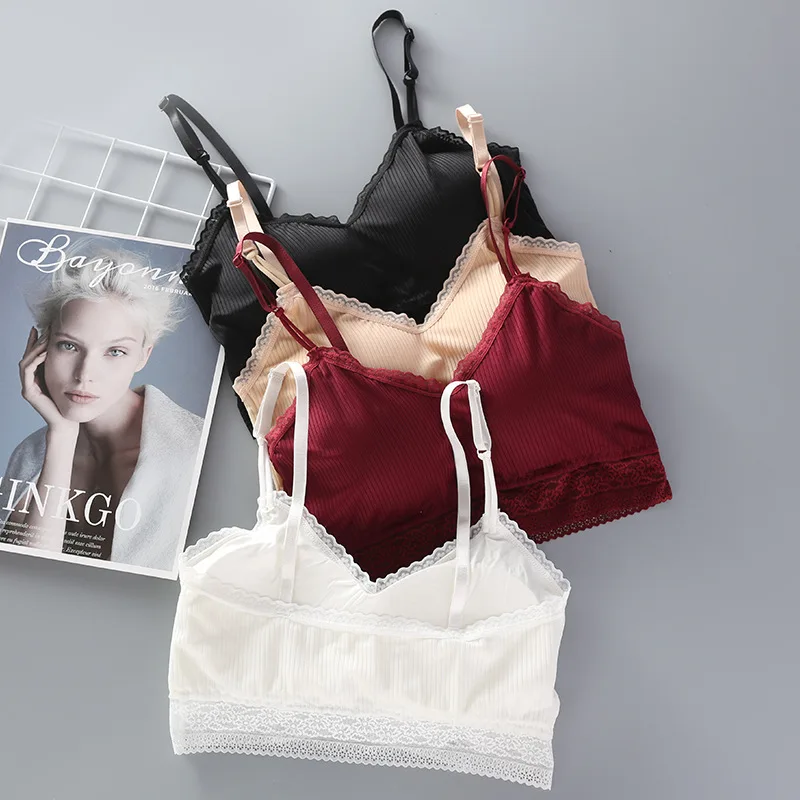 2019 новые женские кружевные нить с затянутой грудью Ice Silk Красота задняя