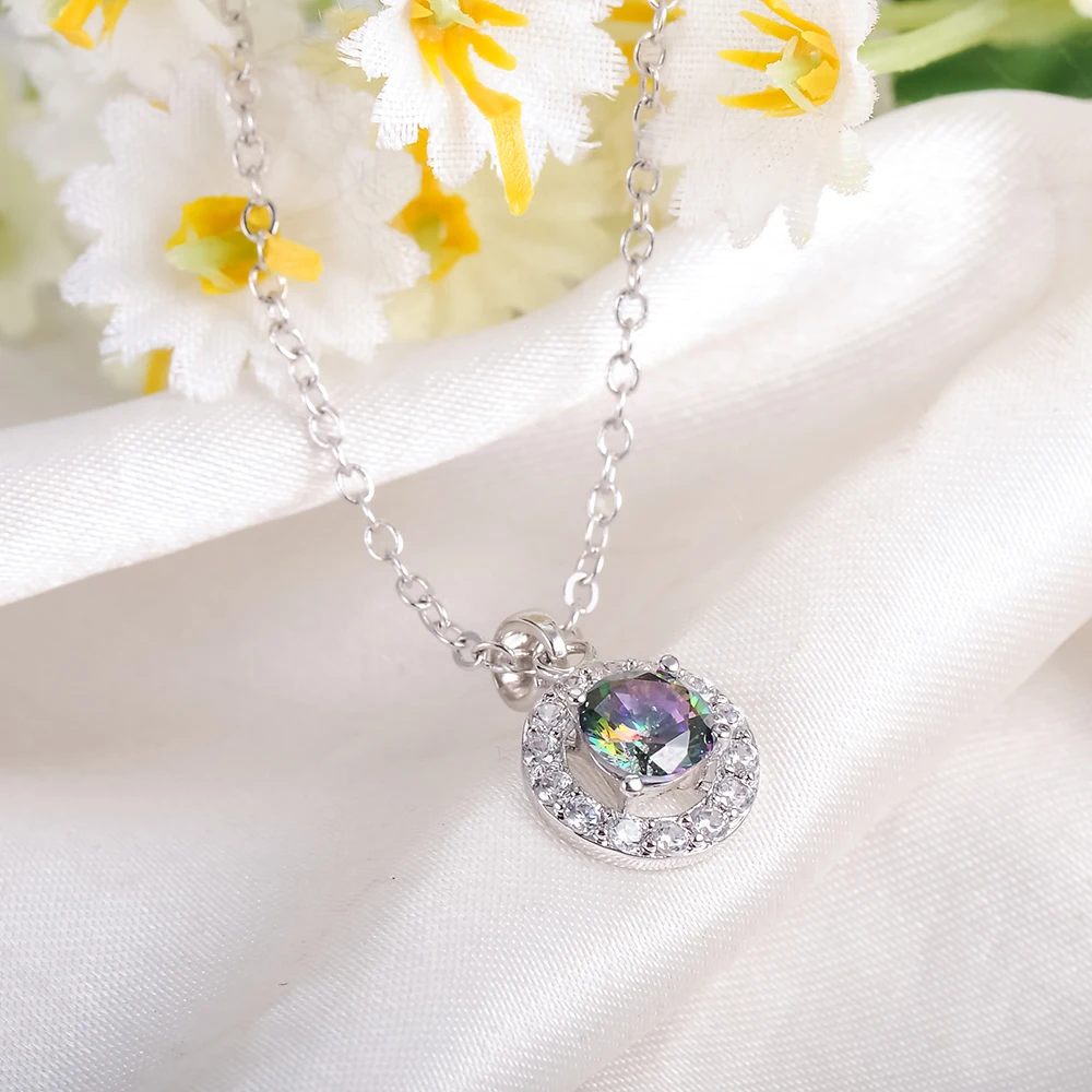 LZESHINE Набор круглых украшений серебряного цвета свадебное кольцо для серьг и