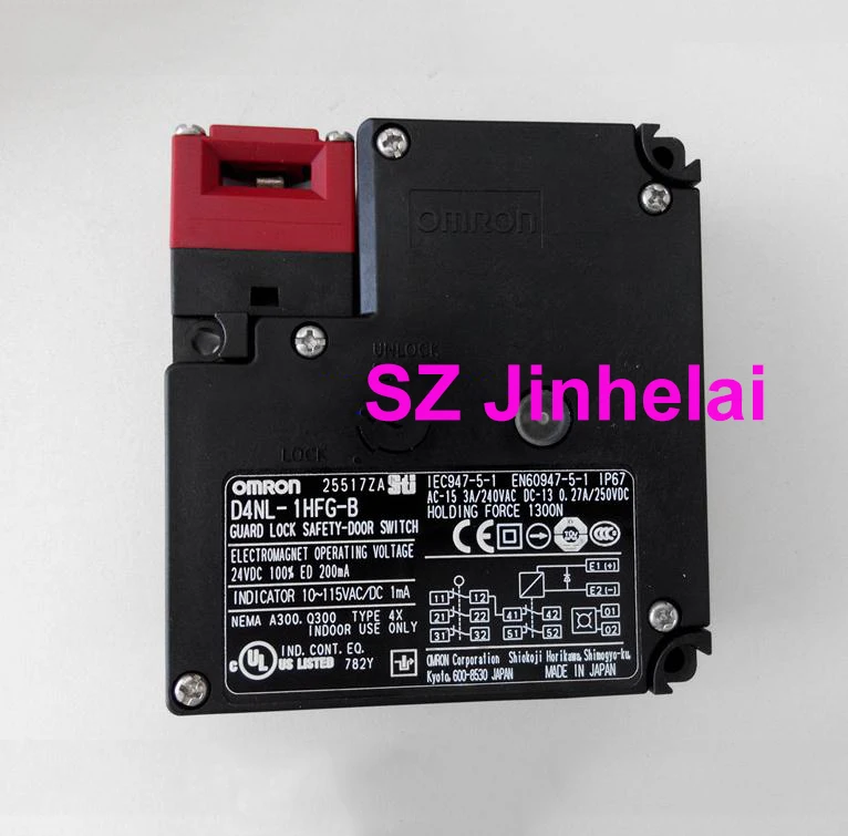 

OMRON D4NL-1HFG-B Authentic original GUARD LOCK SAFETY-DOOR SWITCH
