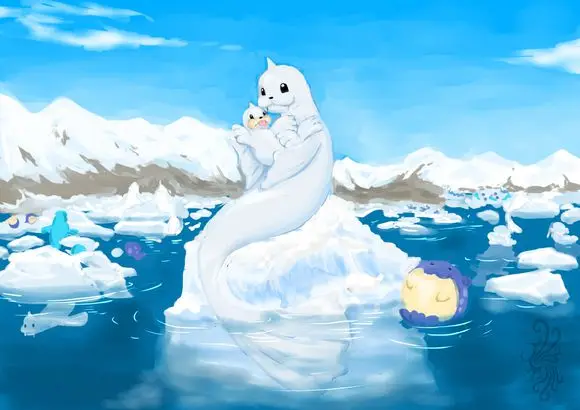 Comic Club 15 см карманные монстры Dewgong GK смола фигура для коллекции