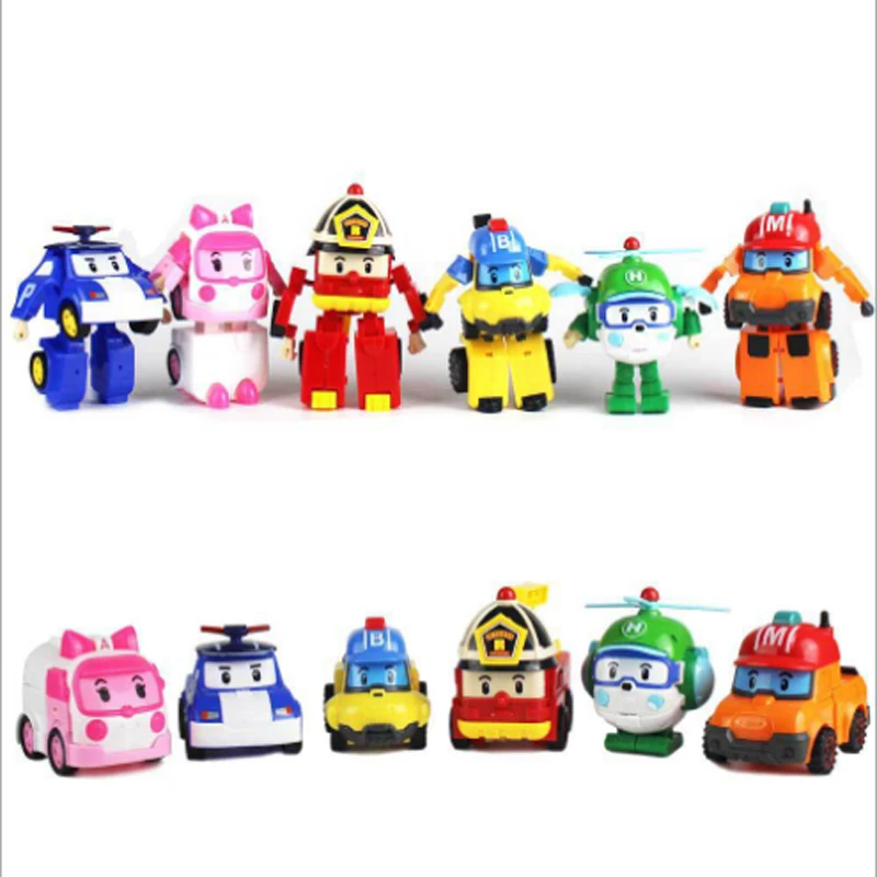 Полицейская машина дети мультфильм игрушечный самокат руководство робот