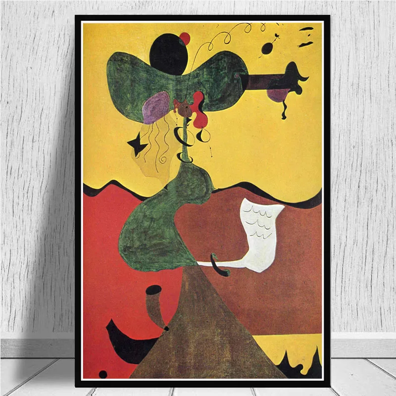 Современные художественные картины Joan Miro абстрактные ретро постер и принты
