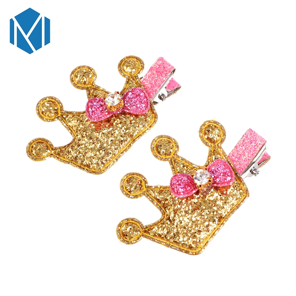 M MISM 1 пара заколки Корона Металлическая Детская блестящая тиара с