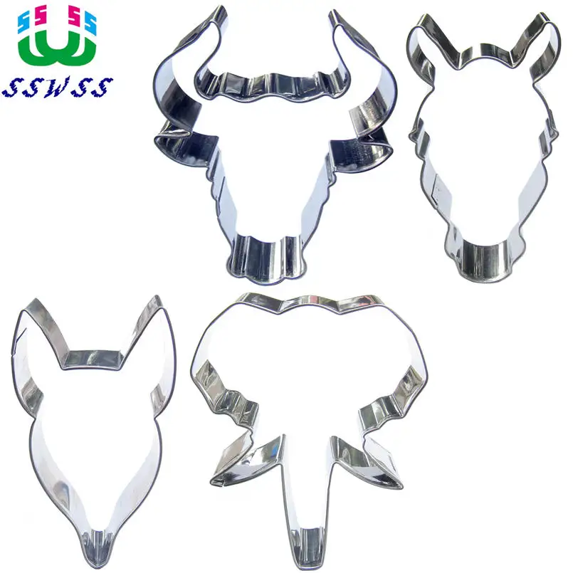 Маска с милыми животными на Хэллоуин инструменты для украшения торта рогатого