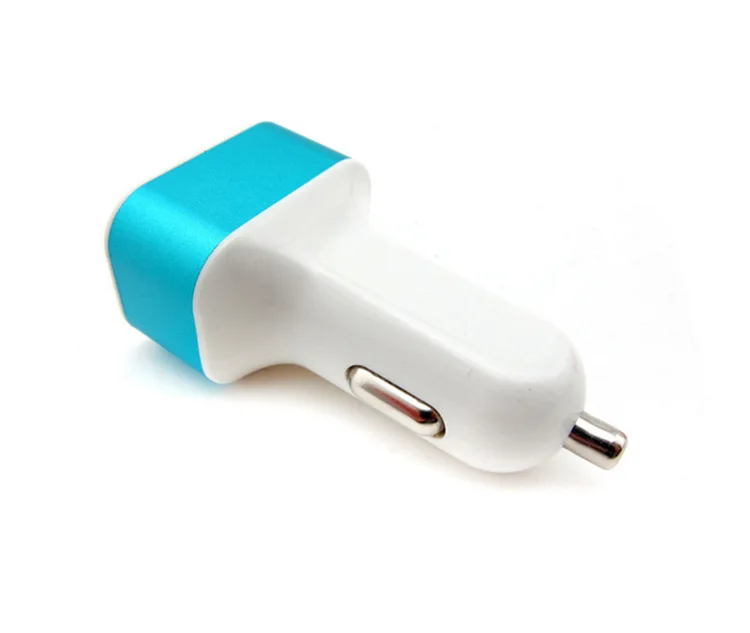 200pcs/lot 3 USB Car Charger Adapter For iPhone 4 5 6 Samsung HTC EU Plug Wholesales | Мобильные телефоны и аксессуары