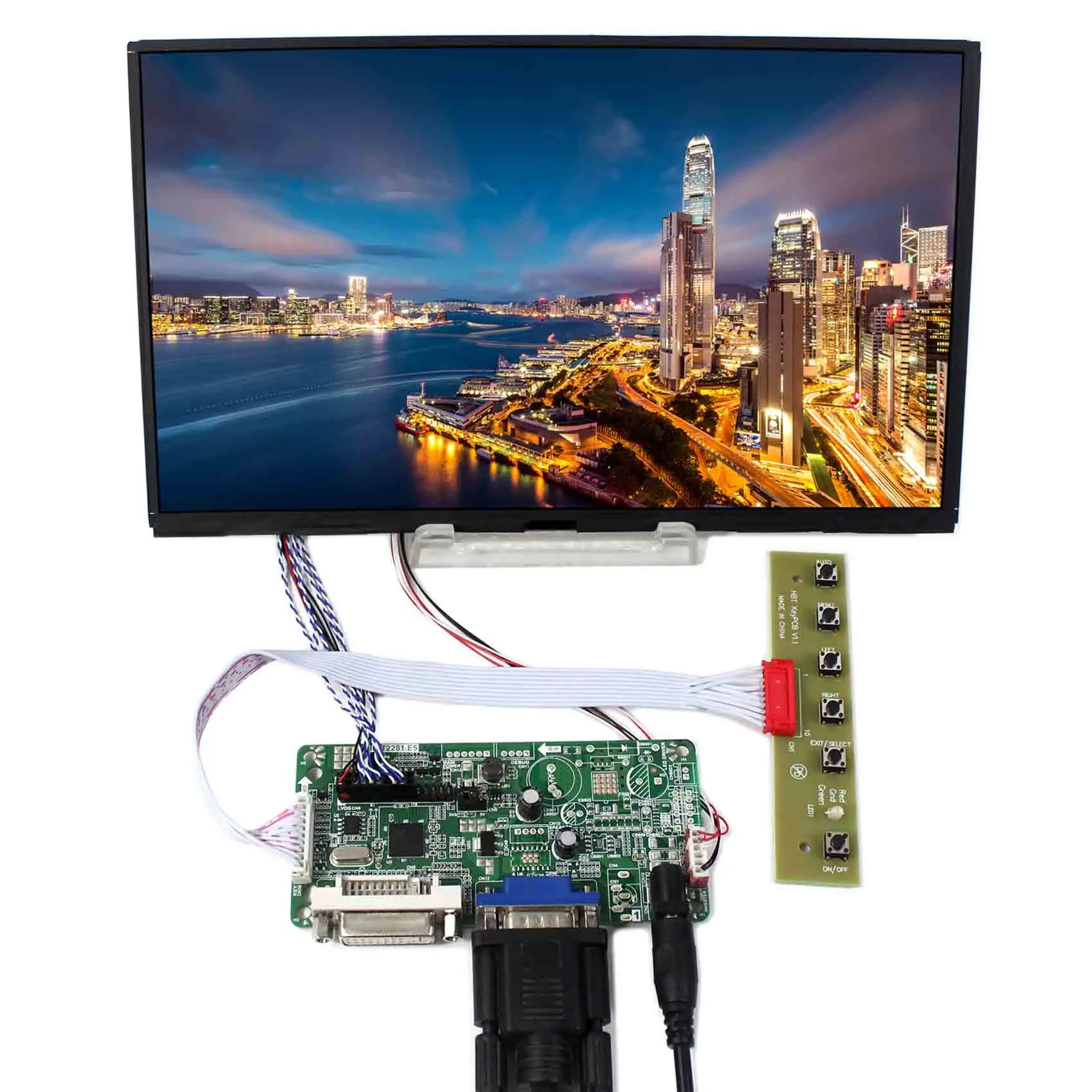 

DVI VGA LCD плата контроллера с 10,1-дюймовым 1366x768 B101XAN01 IPS LCD панелью