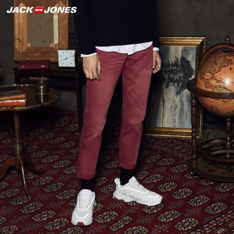 JackJones мужские модные трендовые узкие Стрейчевые джинсы мужская одежда 218432528 |
