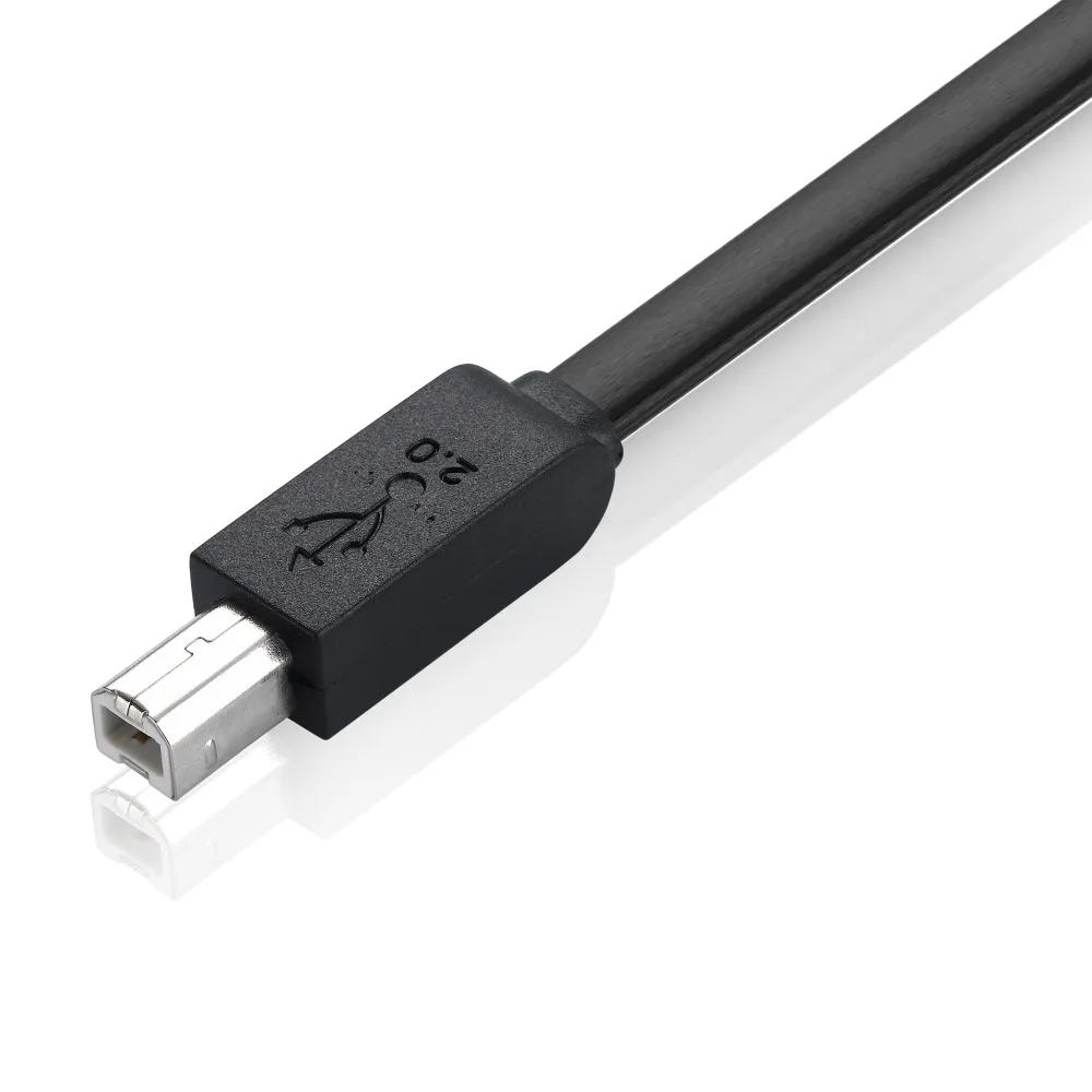 Плоский кабель USB 2 0 для принтера 1 5 м футов типа A папа Тип B сердечник из чистой