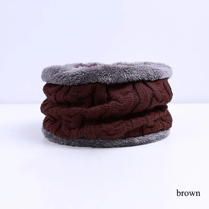 IWINTER, модная мужская теплая зимняя шапка, шарф, Мягкая вязаная шапка, шарф, набор, Skullies Beanies, Зимняя женская шапка, унисекс, вязаные шапки - Цвет: a2