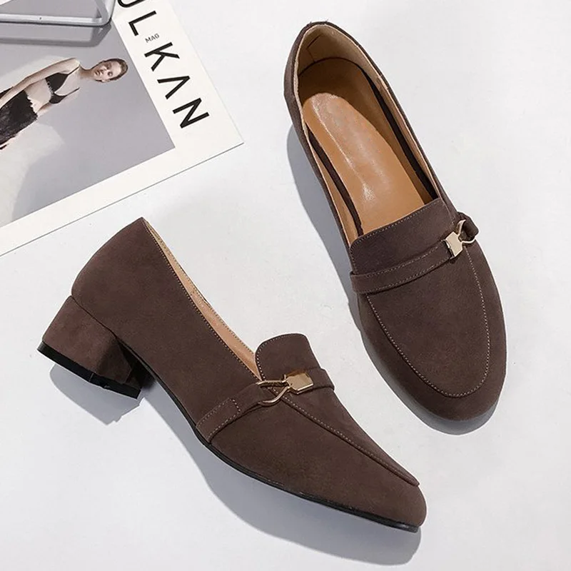 2019 весенние красные женские туфли лодочки на среднем квадратном каблуке с