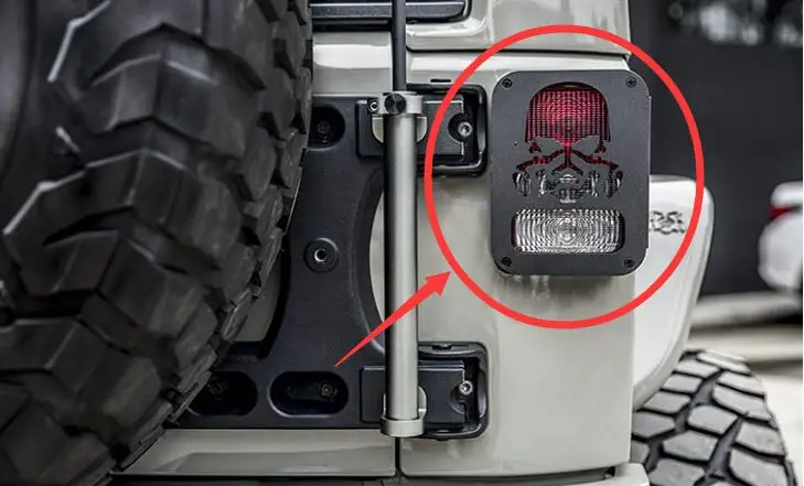 Металлический задний фонарь Jeep wangler для hraxxas TRX4 ROVER LAND BRONCO FORD KM 2 JEEP WRANGLER SCX10 90047 jkmax