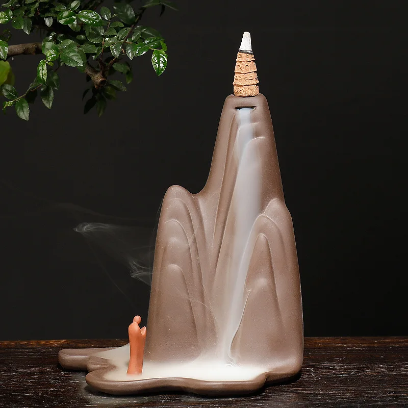 Ручная работа Zen водопад благовония горелка + Бесплатный подарок 10 благовоний