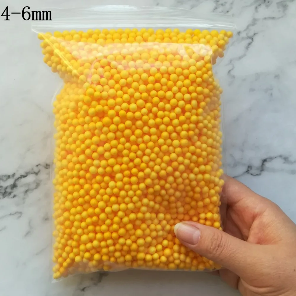 4-6mm Gold 40 г 400000 шт 2-3,5 мм 4-6 мм мини цветные шарики из пенополистирола Наполнитель из пенополистирола шарики для рукоделия домашнего свадебного украшения - Цвет: 4-6mm Gold