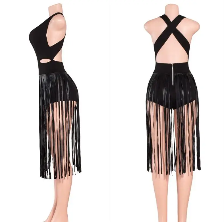 Летняя пикантная v образным вырезом женское платье с лямкой на шее открытой