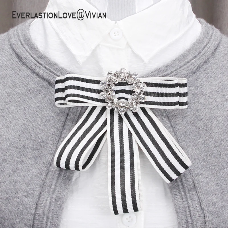 SQ Vintage Fabric Bow Brooches for Women girls High Quality Wedding Party jewelry ribbon collar brooch pins Garment Accessories | Украшения