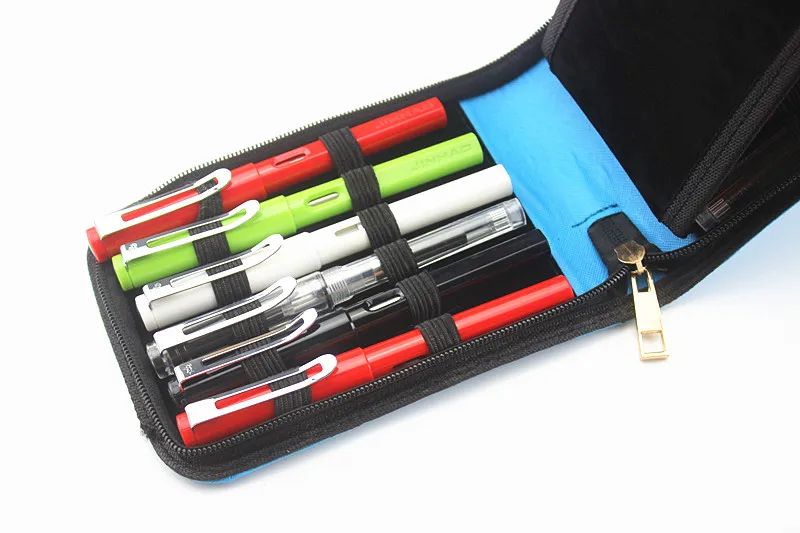 Новое поступление высокое качество небесно голубой цвет авторучка ролик пенал