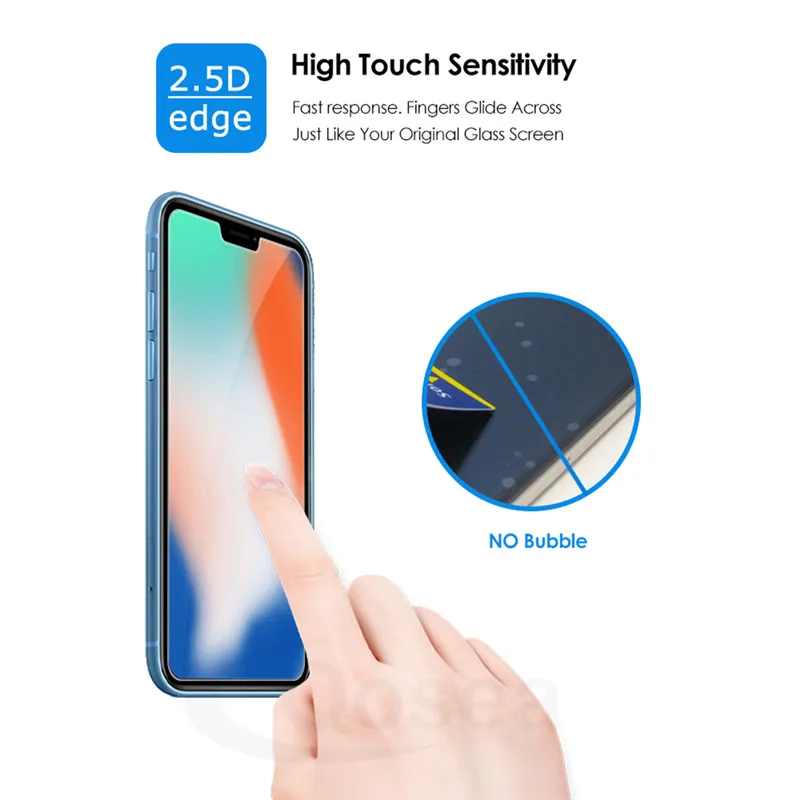 (2 шт) Телефон протектор экрана для iPhone XI XS MAX XR закаленное стекло ультратонкий 9 H