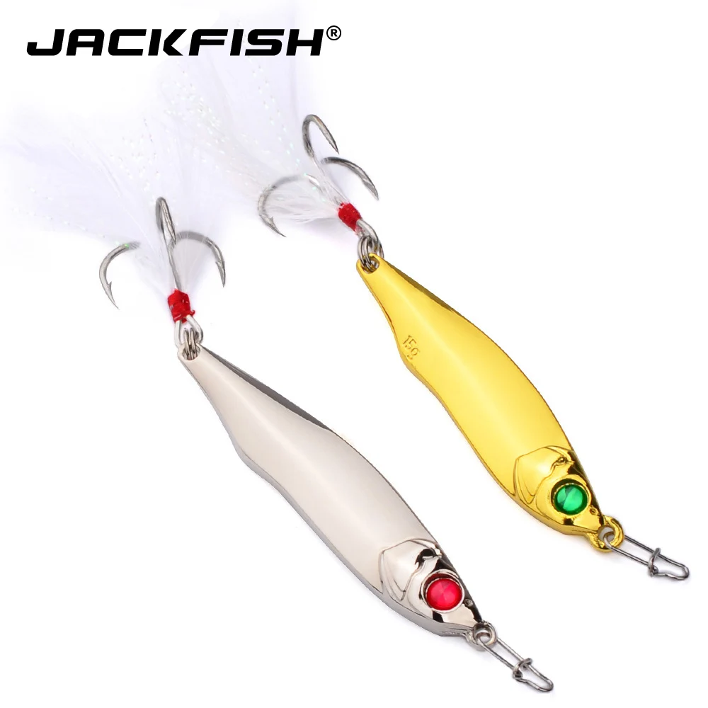 Металлический Спиннер JACKFISH джиг жесткая приманка 10 г/15 г/20 г/28 г для морской