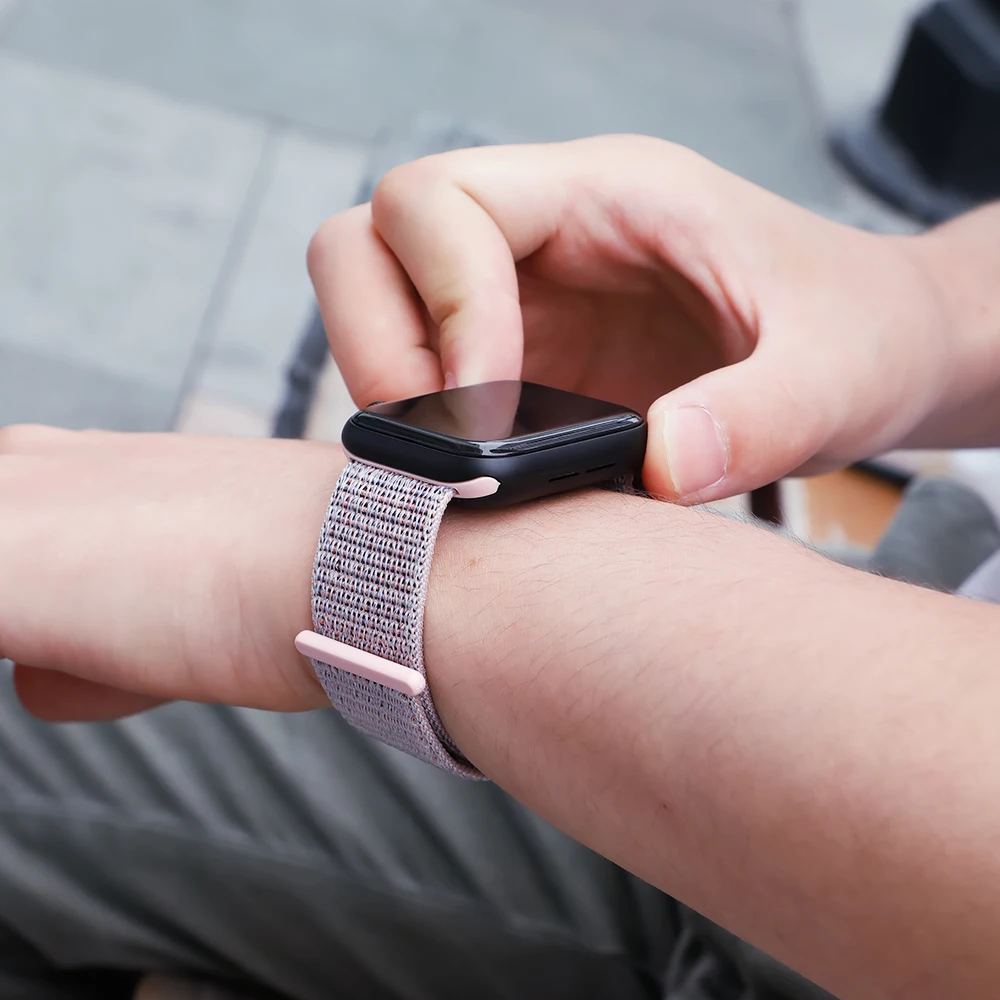 Ремешок для Apple Watch, ремешок для Apple Watch 5, 4, 44, мм, 42 мм, iwatch band 3, 2, 5, 42 мм, 38 мм, Спортивная петля, correa, нейлоновый ремешок для часов