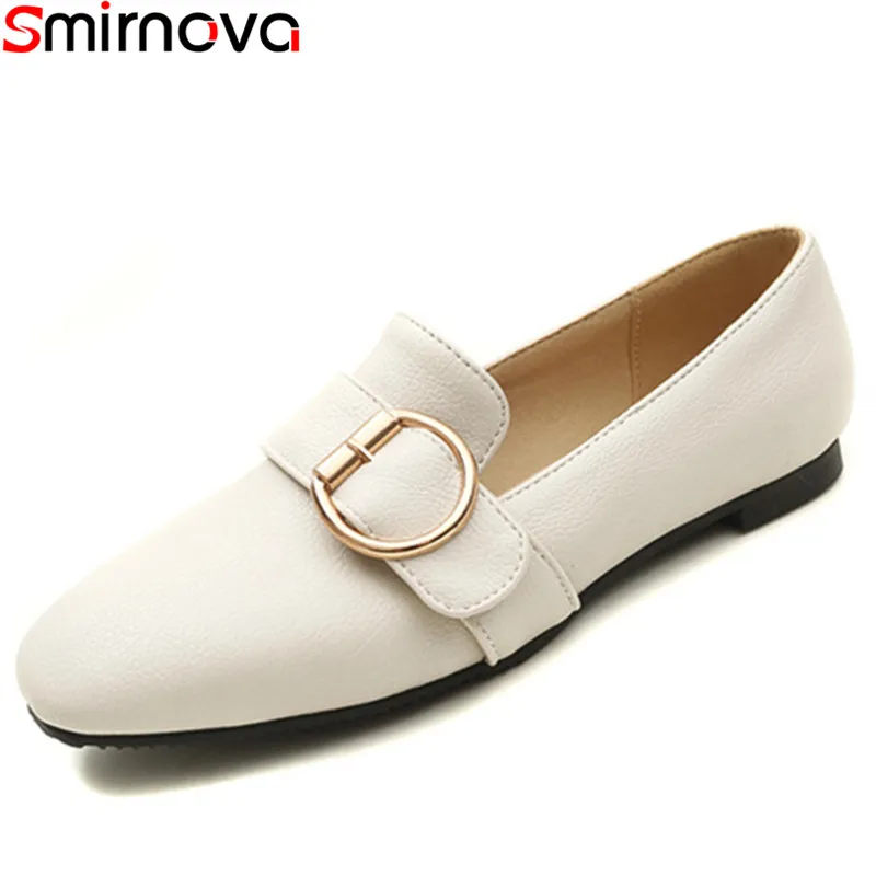 Smirnova/2018 г. Модные весна осень женская обувь с квадратным носком Повседневная на
