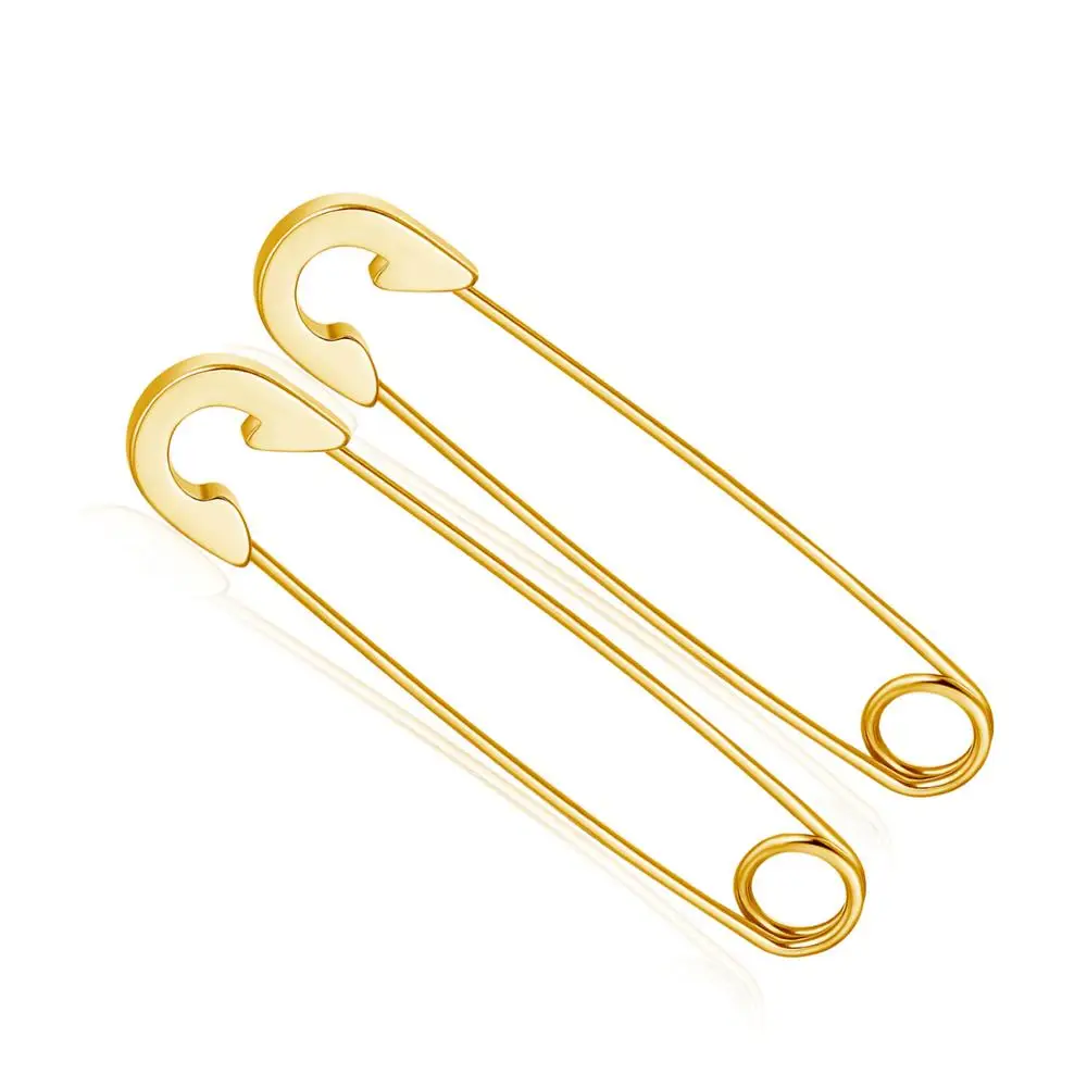 Новый дизайн Безопасность Pin серьги гвоздики Нержавеющая сталь для Для женщин