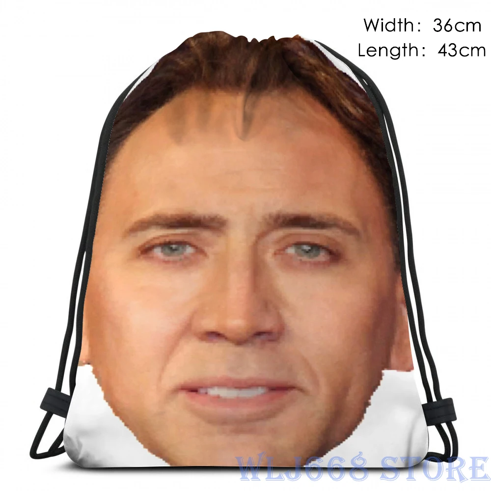 Наплечные сумки с забавным графическим принтом женский рюкзак Nicola Cage (6) одним