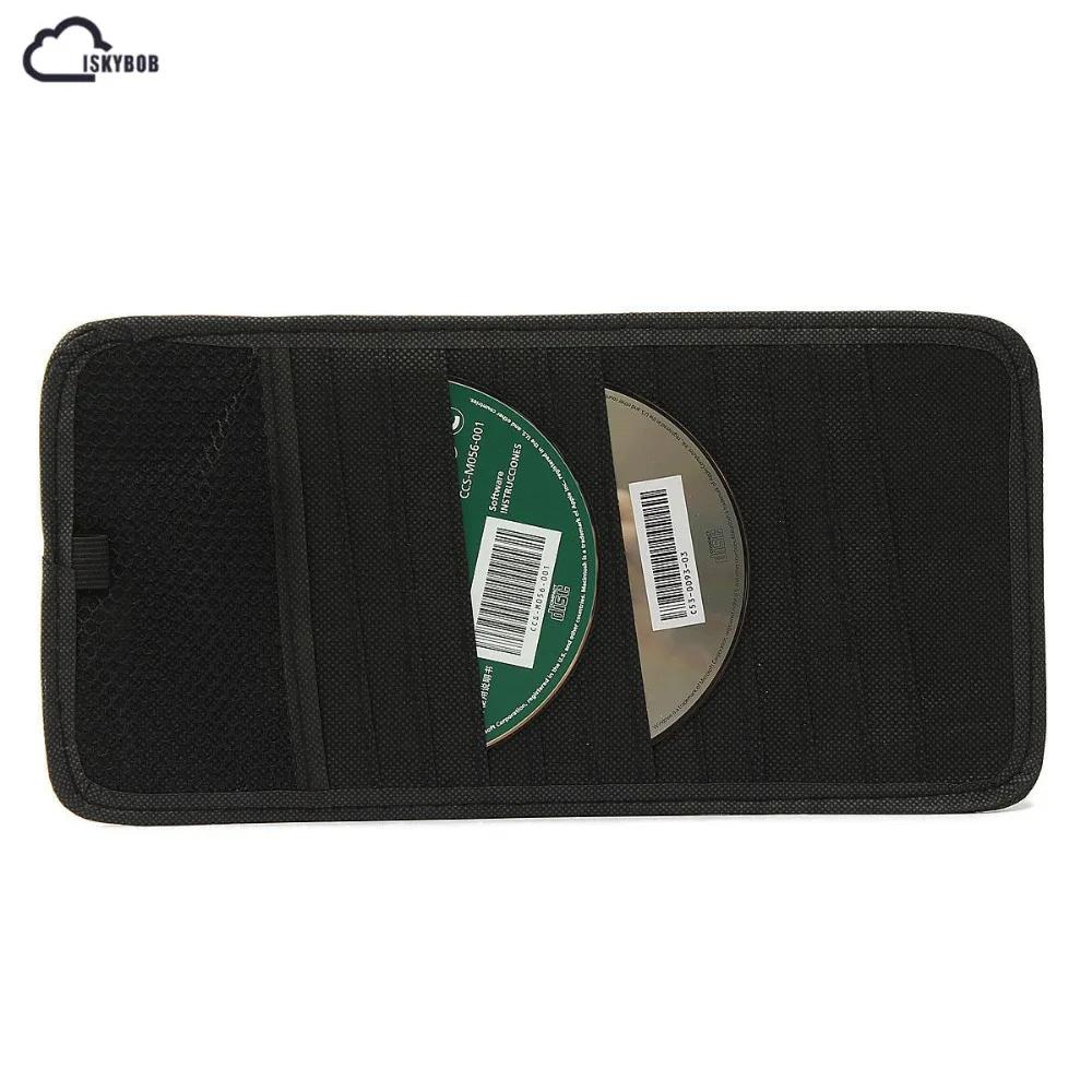

Автомобильный солнцезащитный козырек для хранения CD/DVD черный карманный органайзер для чехла Вмещает 12 дисков органайзеры для авто