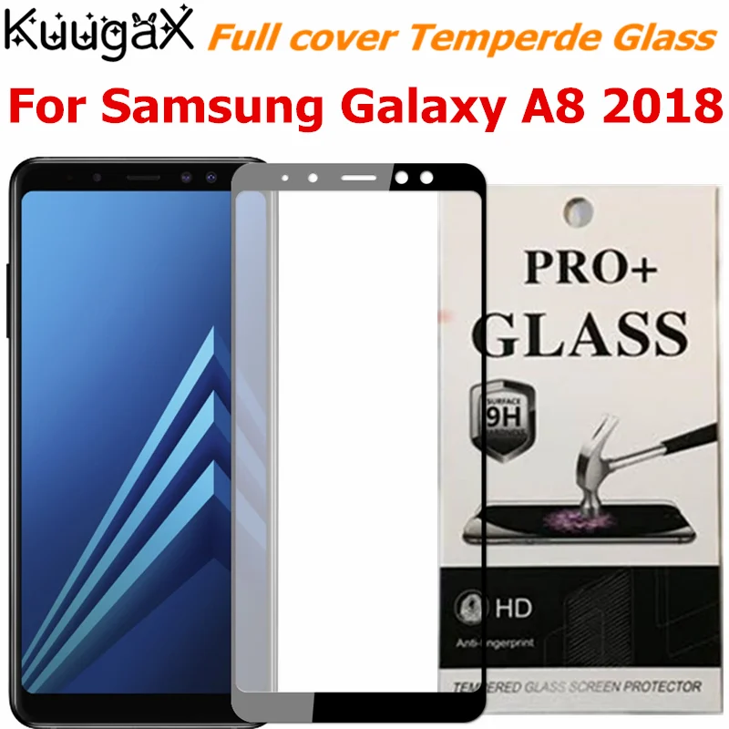 Защитная пленка для экрана закаленное стекло Samsung A8 2018 9 H 5 2 дюйма черный смартфон