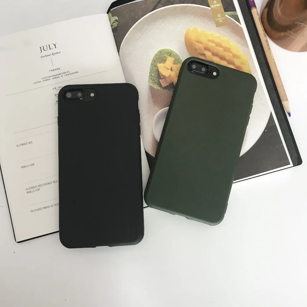 Простой сплошной цвет для iphone 6 7 8 Plus X XR XS MAX задняя крышка 6plus 7plus plus Ультратонкий