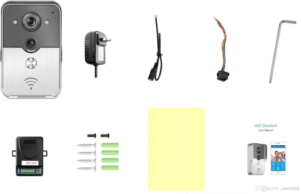 Беспроводной видеодомофон с Wi Fi ночная версия мини камера Поддержка IOS и Android