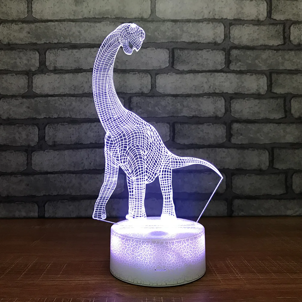 

Dinosaur 3D LED RGB Night Light 7 Color Change Desk Light Action Figures 097 Boys Girls Christmas Toys