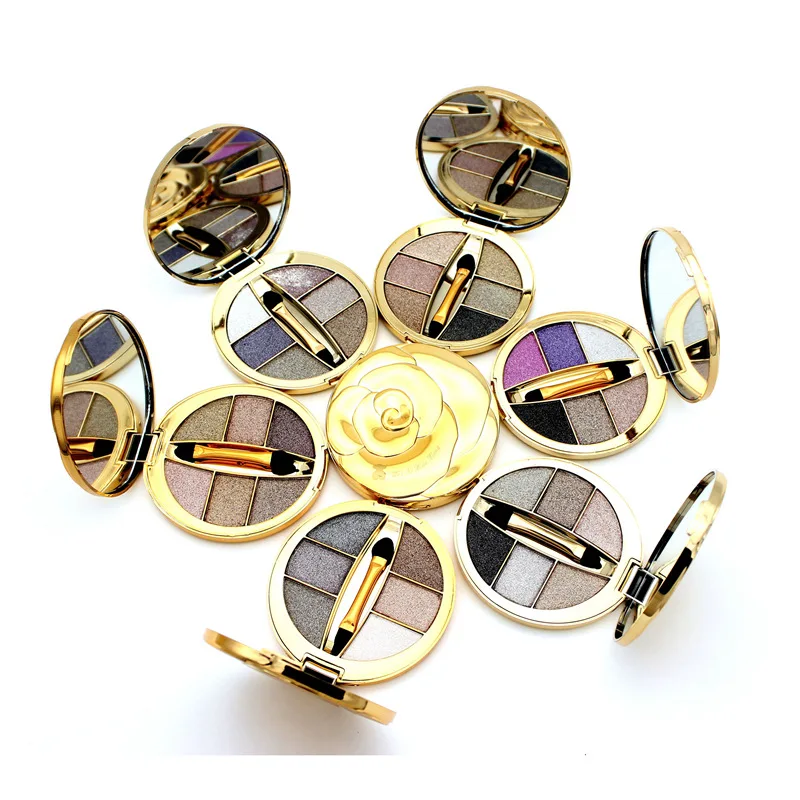2018 Makeup 6 Colors Waterproof Glitter Eyeshadow Palette Shining Metals Powder Shimmer Eye Shadow Pigments Kits Diamond Make Up |
