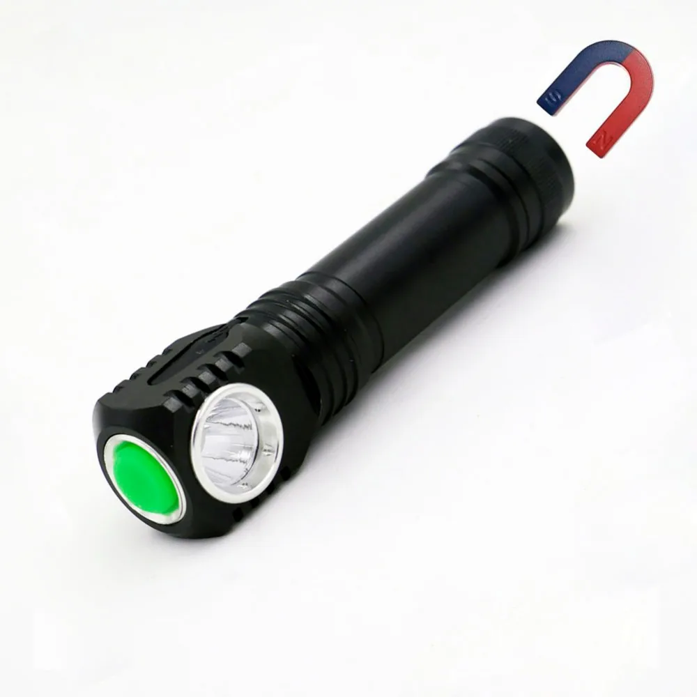 Водонепроницаемый практичный Магнитный фонарь на клипсе с 3 режимами фонарик для