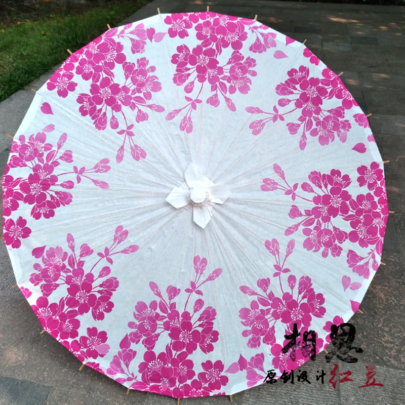 40 см китайский традиционный ручной работы смазанный бумажный Зонт