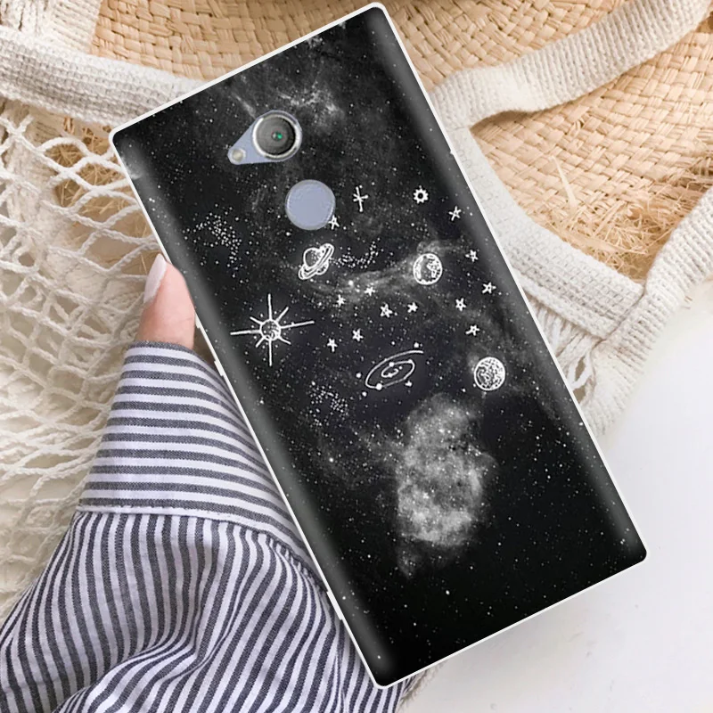6.0&quot for Sony Xperia XA2 Ultra Transparent Silicone Protective Back Phone Cover Soft Rainbow Case |