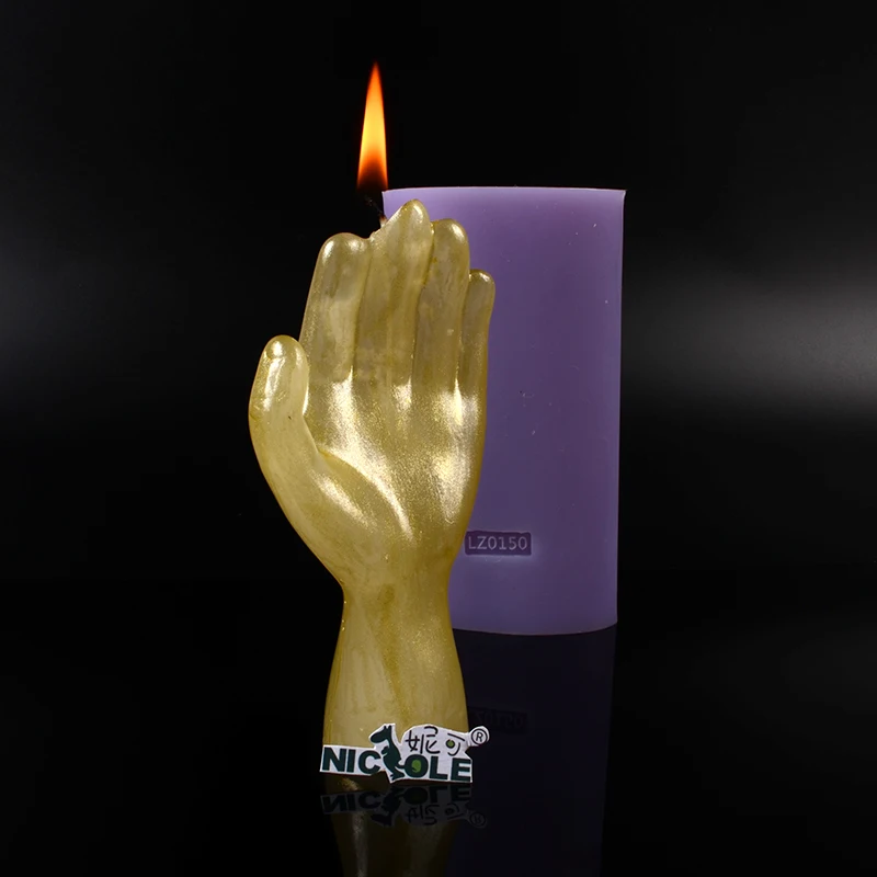 3D Hand Finger Shaped Silicone Soap Candle Mold Diy Handmade Craft Halloween Mould | Дом и сад