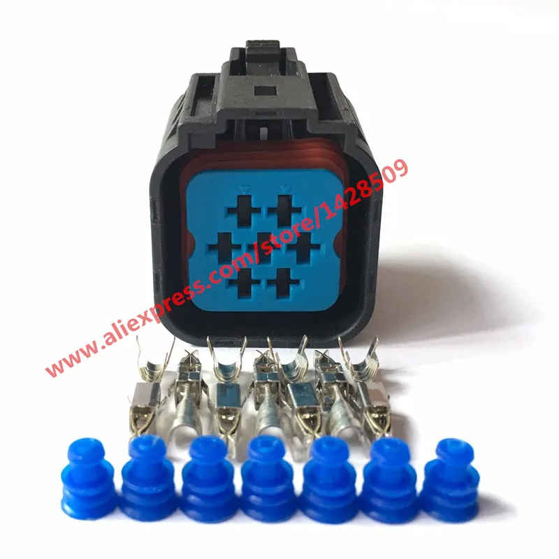 

5 Sets 7 Pin Female Wire Connector Auto Plug With Terminals